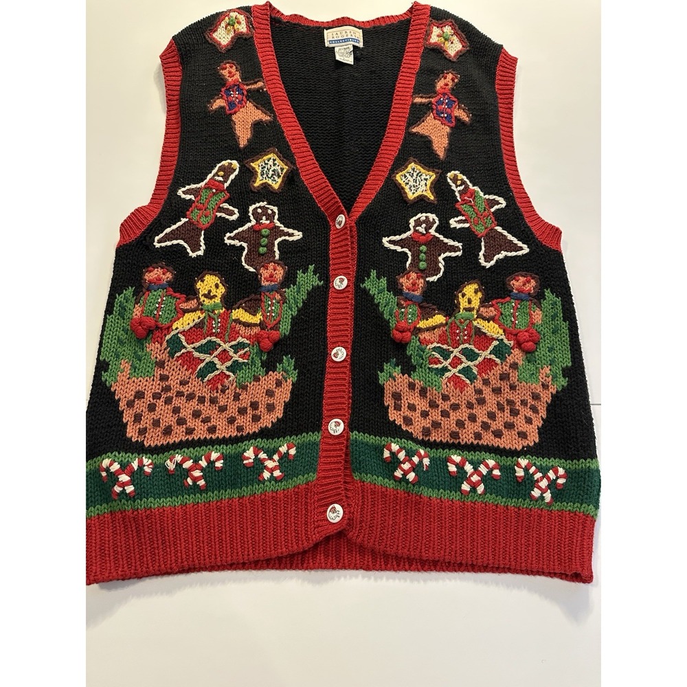 Christmas Vest Lauren Rodger's Collectibles Size Medium New Without Tags